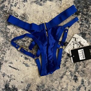 Honey Birdette Electric Blue Brief XS NWT